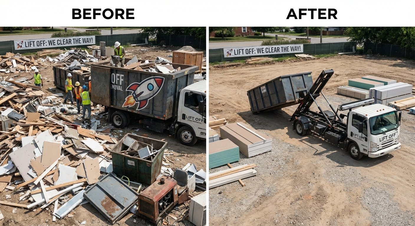 Before and after cleanout